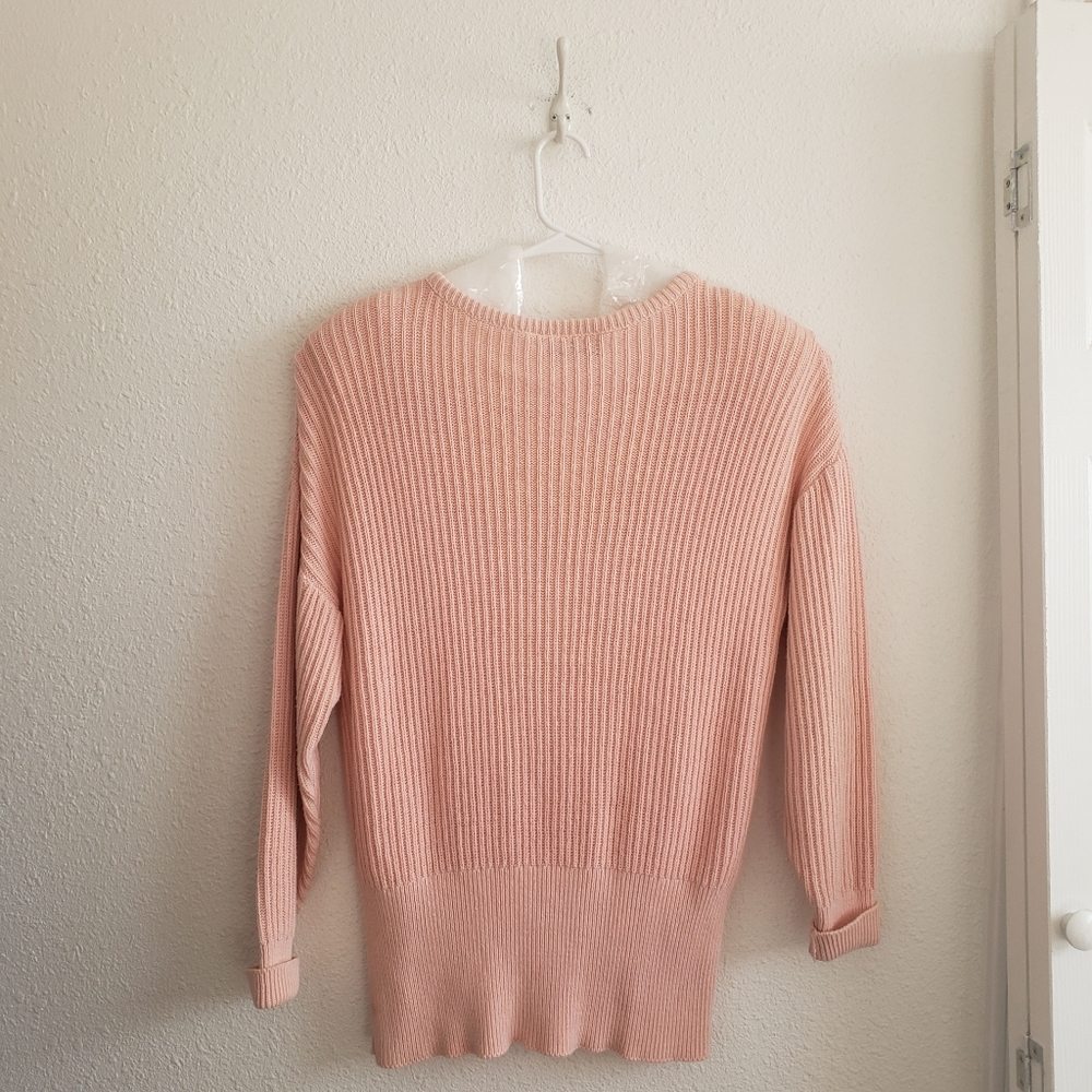 Vintage Clifford&Wills  Women Light Rose Cotton Relaxed  Sweater. FINAL SALE - - Picture 5 of 11